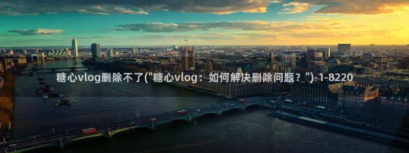 糖心肉vlog：糖心vlog删除不了(\